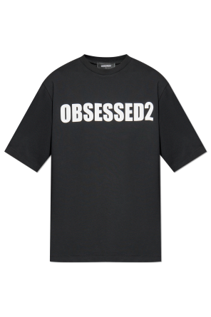 Tシャツ・カットソー D SQUARED2 SS24 T-SHIRT WITH LOGO (S71GD1392_S22146478) Dsquared2 men's cotton T-shirt with rhinestone logo